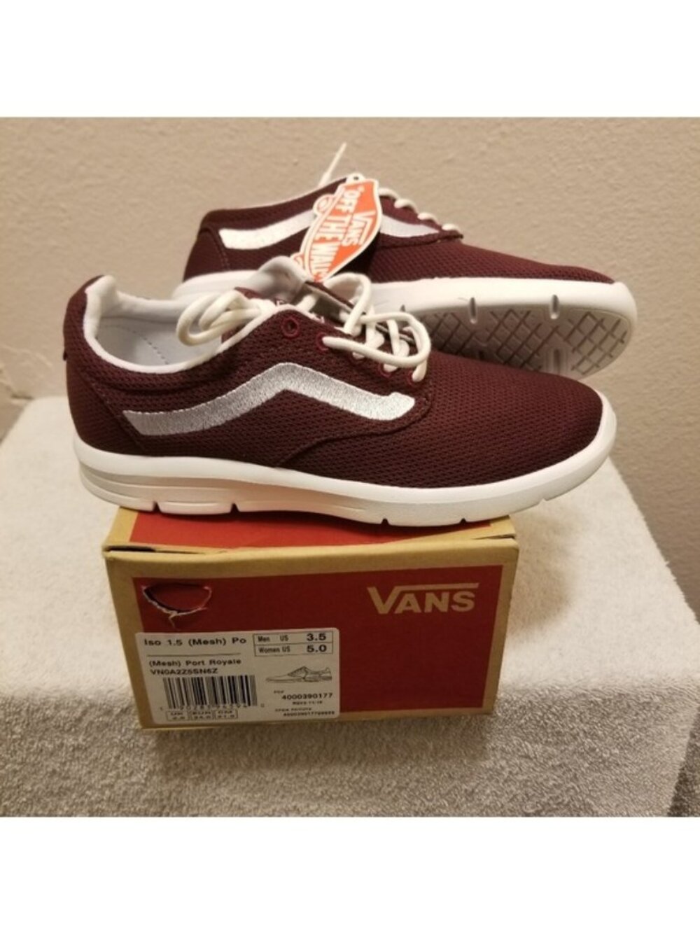 Vans Iso 1.5 Kids Youth 3.5 Mesh Port Royale Lightweight 0926